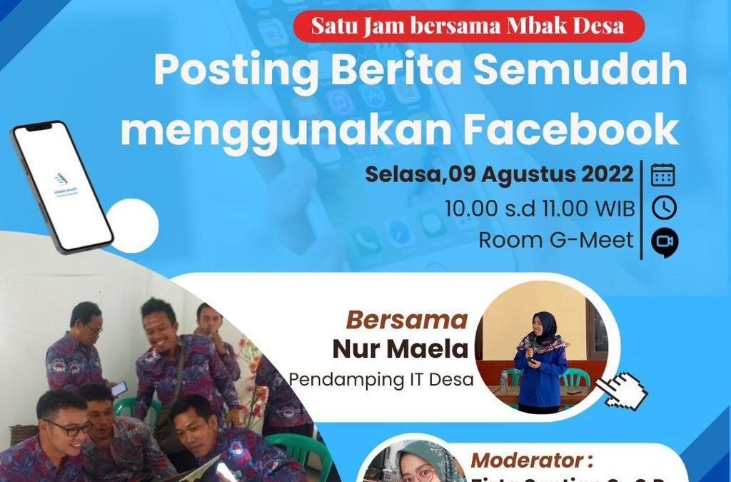 Nagari Sungai Rumbai Timur Mengikuti Workshop Online Posting Berita Semudah Menggunakan Facebook