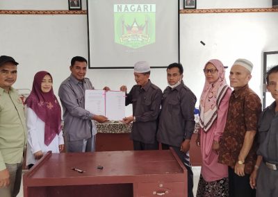 Penyampaian Laporan Akhir Jabatan Wali nagari Sungai Rumbai Timur